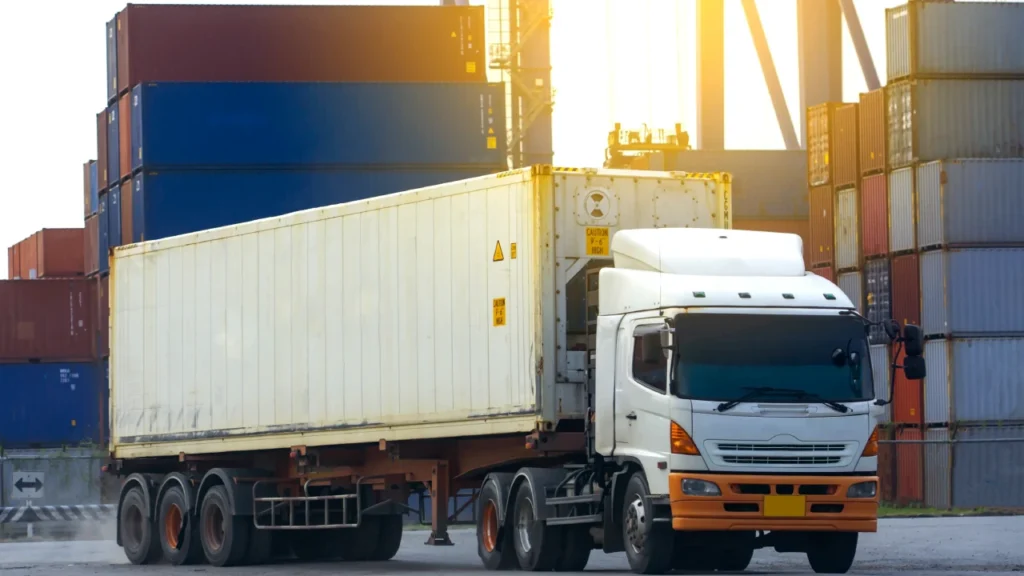 Land freight transportation services for cargo delivery